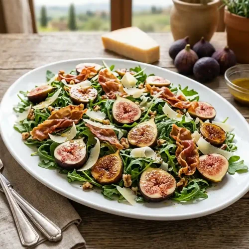 Prosciutto and Fresh Fig Arugula Salad