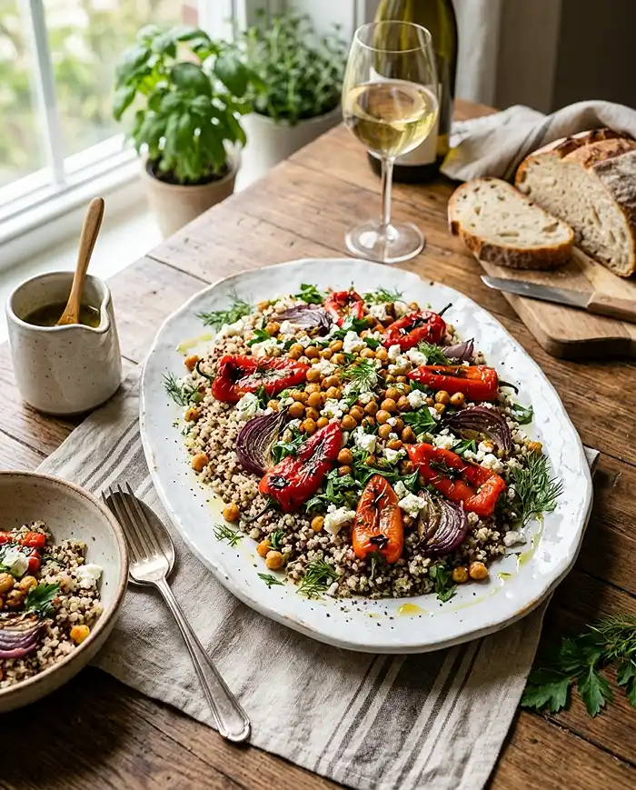 Roasted Red Pepper Salad 4 Receitas Vegetarianas