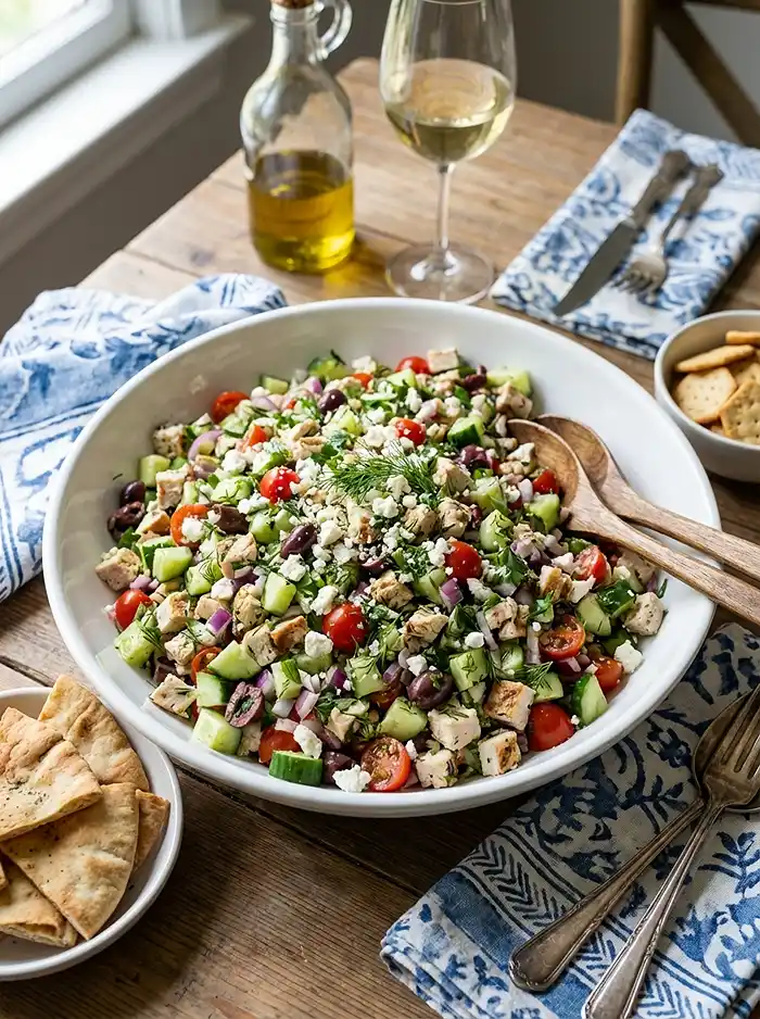 Finely Chopped Greek‑Inspired Chicken Salad 4 Salad Recipes Chopped