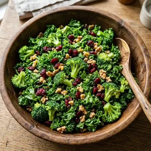 Shamrock Kale and Broccoli Power Salad