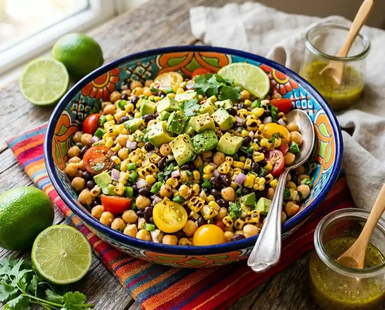 Southwest Chickpea Black Bean Salad