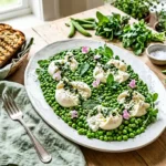 Spring Pea and Fresh Mint Burrata Salad