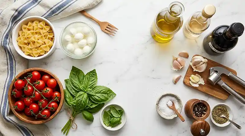 Summer Caprese Pasta Salad Recipe