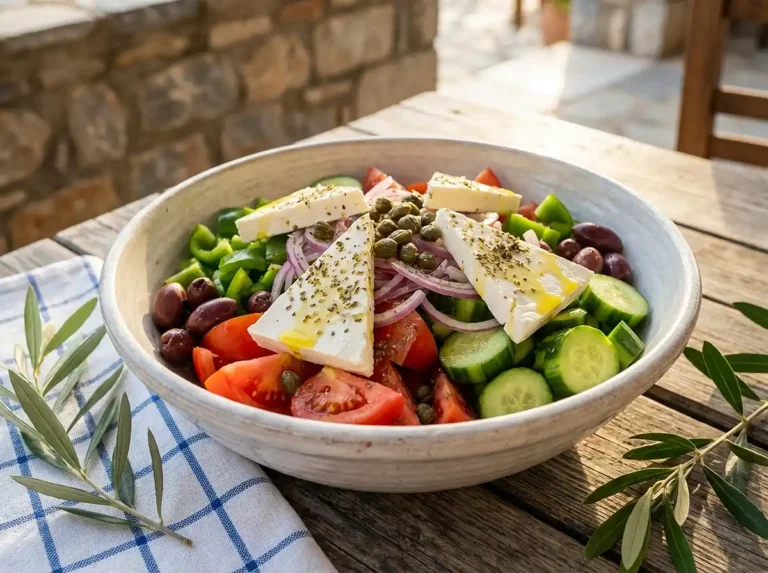 Traditional Greek Horiatiki Salad