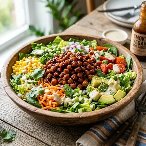 Vegan BBQ Chickpea Salad