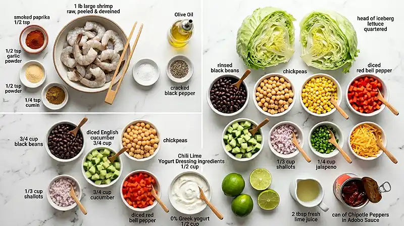 blackened shrimp salad