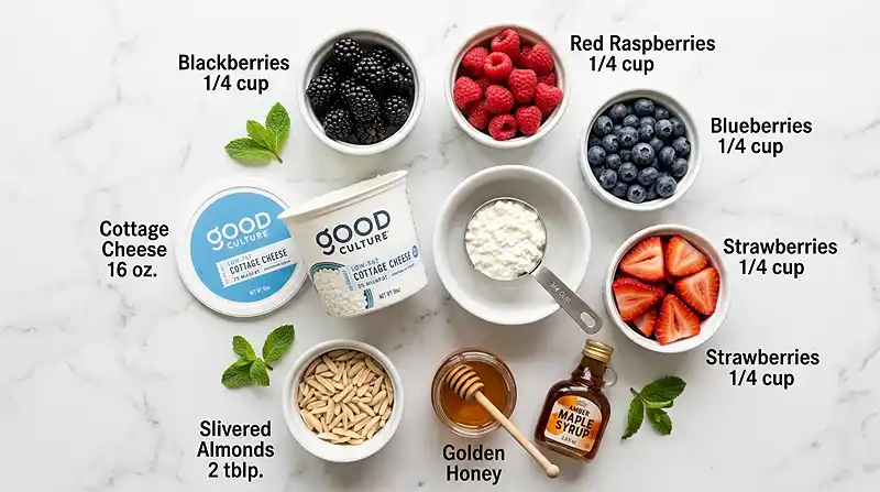 cottage cheese berry bowl