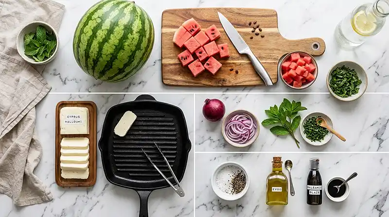 halloumi watermelon