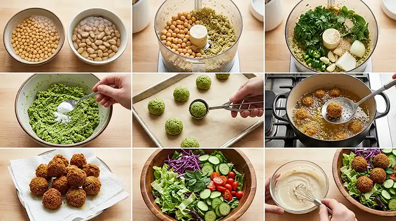 Loaded Falafel Salad Bowl 3 mediterranean falafel