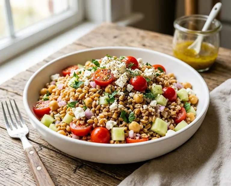 mediterranean farro salad