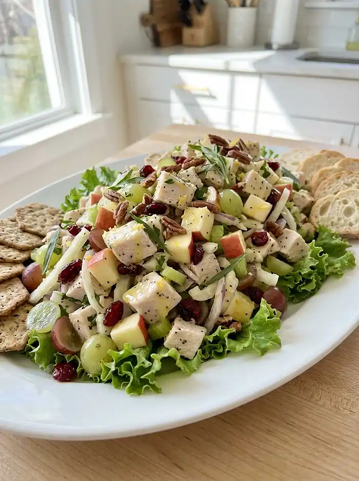 Lemon Poppy Seed Chicken Salad 4 spring salad