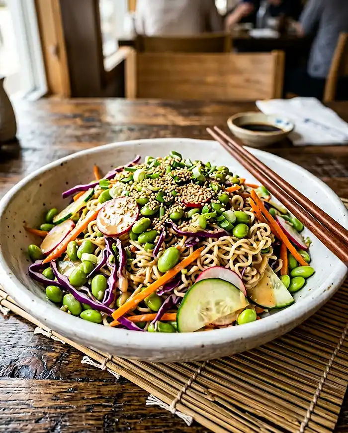 Sesame Ginger Edamame Crunch 4 Asian Edamame Crunch Salad