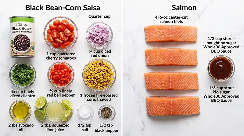 BBQ Salmon Bowl with Ranch