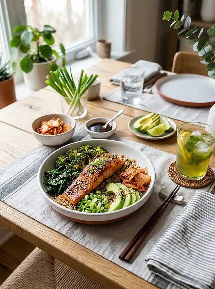 Teriyaki Salmon Broccoli Bowl 4 Broccoli Salad