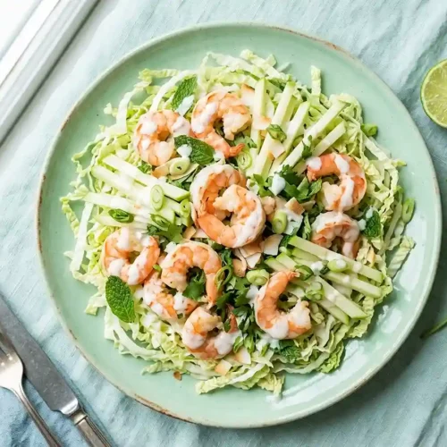 Coconut Lime Shrimp Tropical Salad