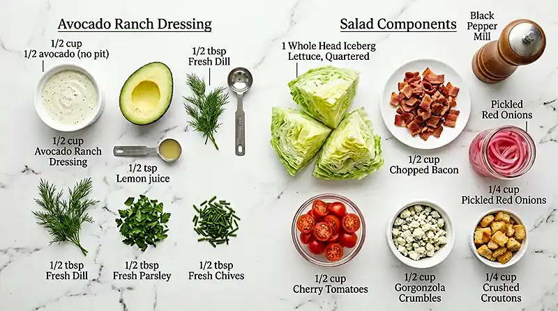 Creamy Avocado Ranch Salad