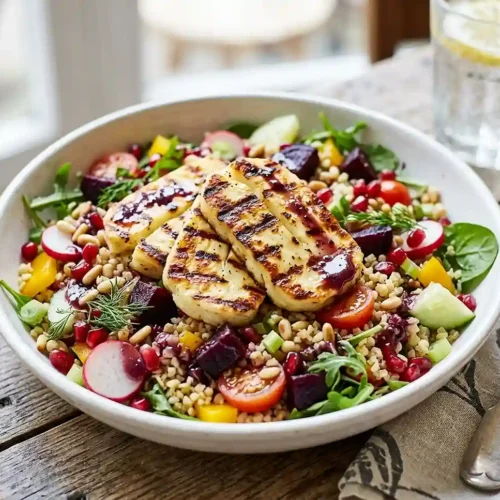 Grilled Halloumi Salad 5 Grilled Halloumi Salad