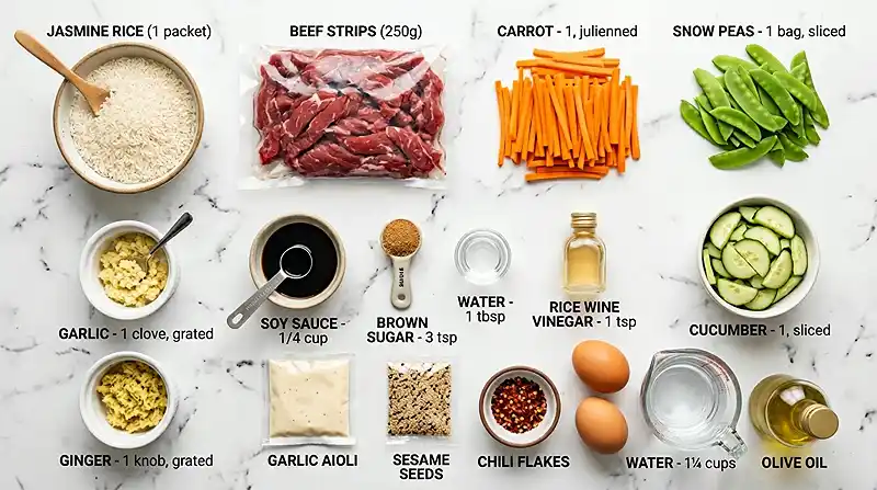 Korean Beef Bibimbap Bowl