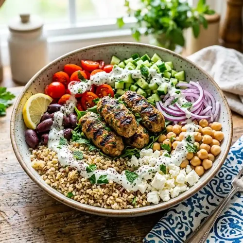 Lamb Kofta Mediterranean Grain Bowl