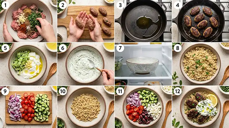 Lamb Kofta Quinoa Bowl