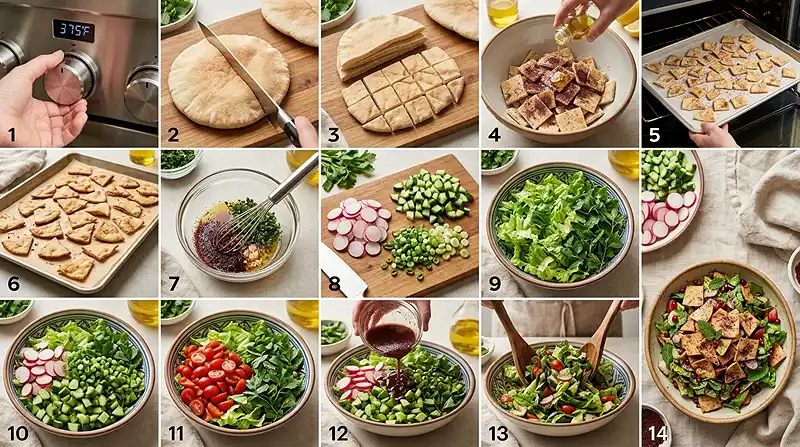 Lebanese Fattoush Salad (Spring Style)