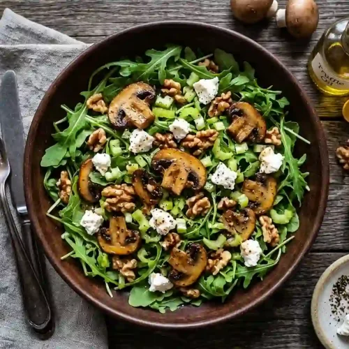Mushroom and Arugula Salad 5 Mushroom and arugula salad