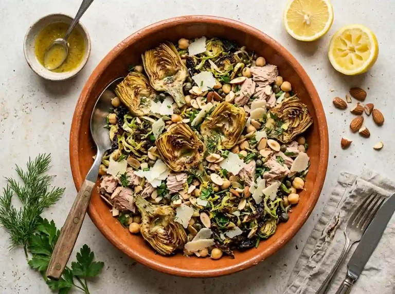 Roasted Artichoke Lemon Herb Salad