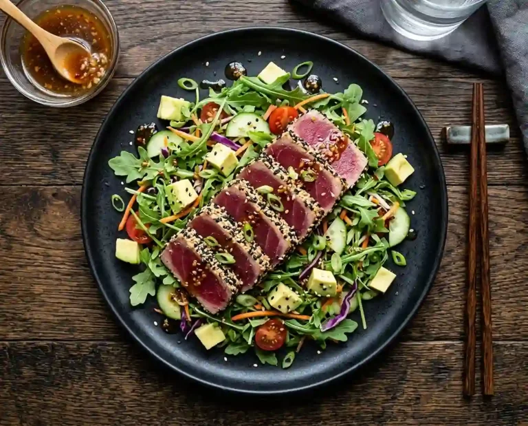 Sesame Crusted Ahi tuna Salad
