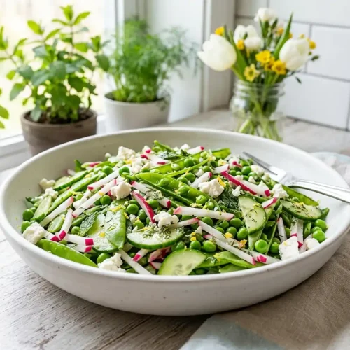 Snow Pea and Radish Salad