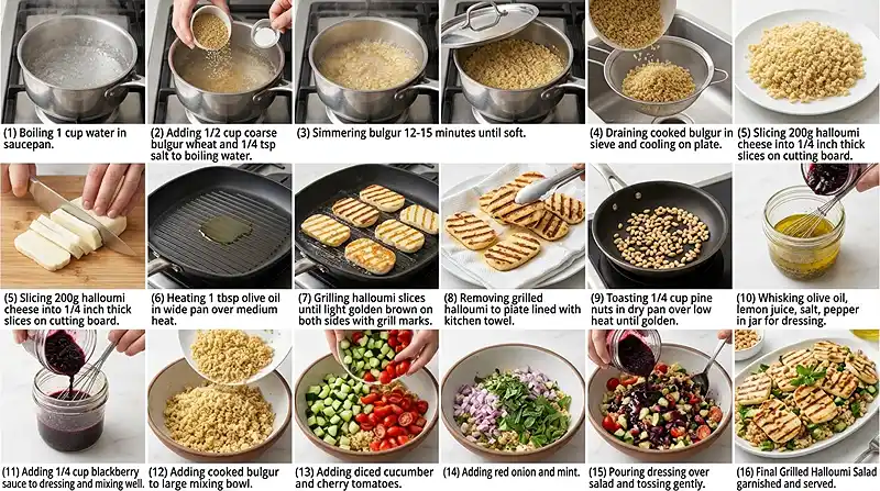 Grilled Halloumi Salad 3 Spring Halloumi Salad