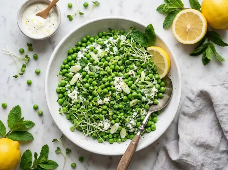 Spring Pea Mint Ricotta Salad