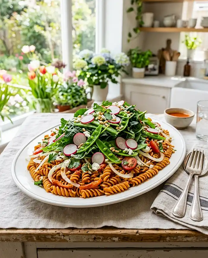 Spring Garden Pasta Salad 4 Spring Salad