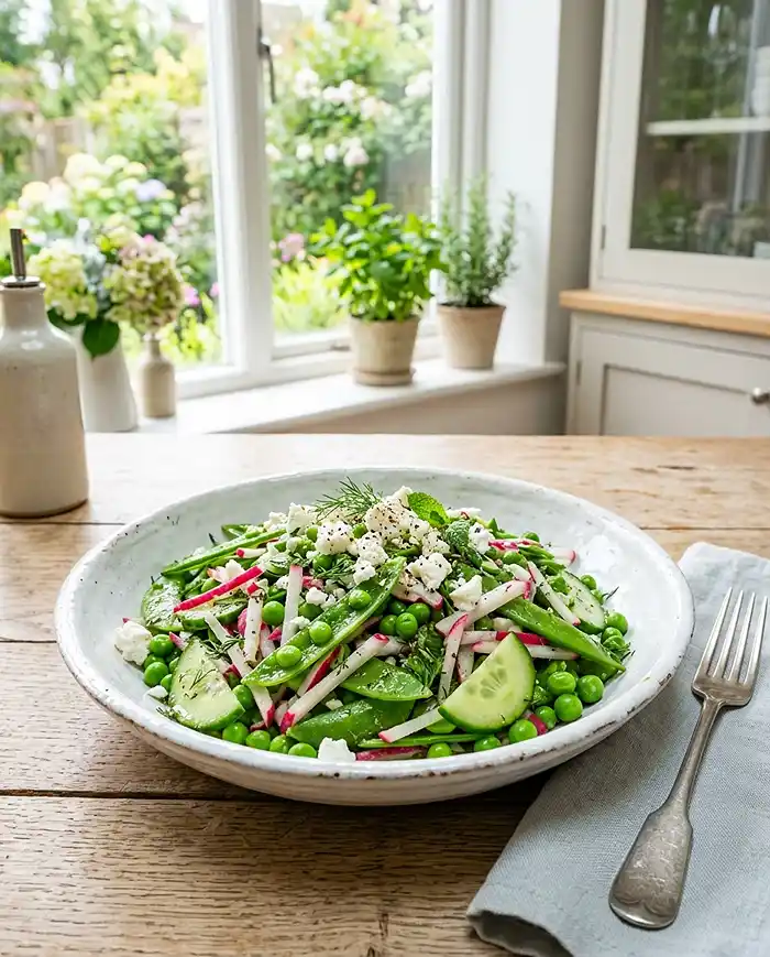 Spring Snow Pea Salad