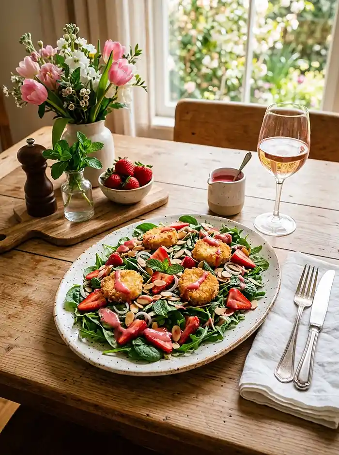 Strawberry Goat Cheese Spring Roll