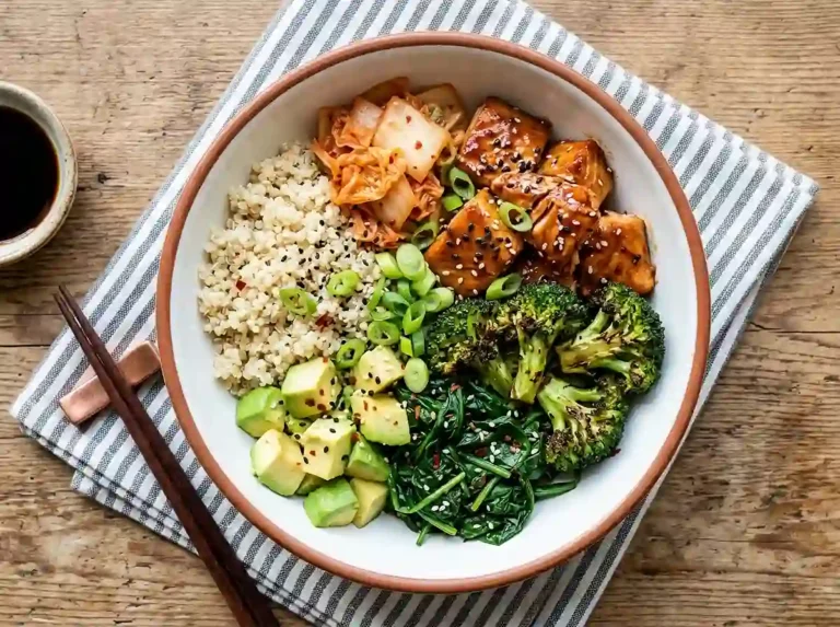 Teriyaki Salmon Broccoli Bowl