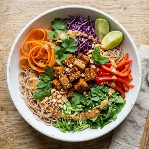 Thai Peanut Tempeh Power Bowl