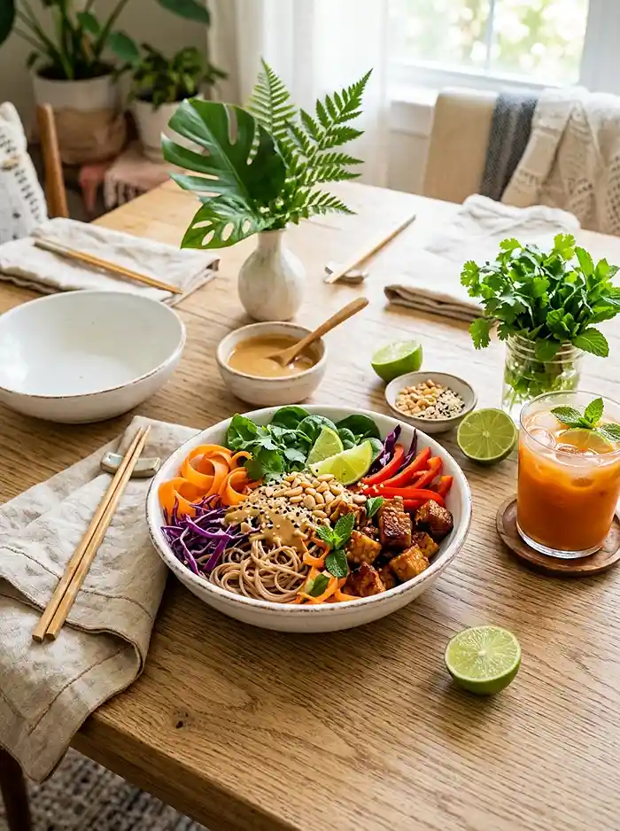 Thai Peanut Tempeh Salad