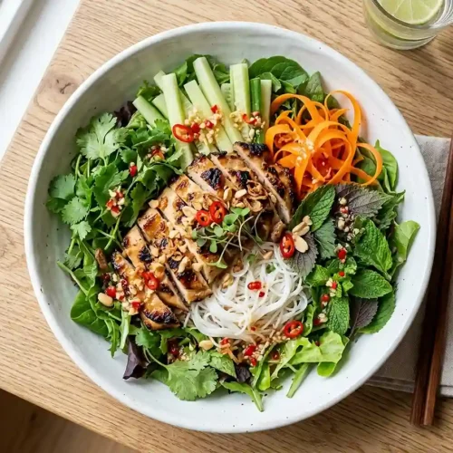 Vietnamese Lemongrass Chicken Salad