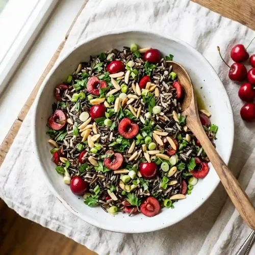 Wild Rice Cherry Almond Salad