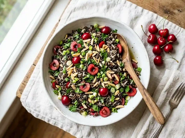 Wild Rice Cherry Almond Salad