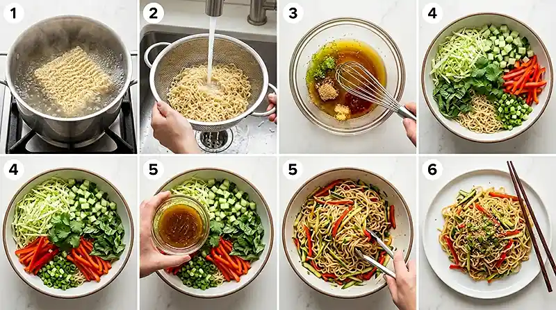 Cold Ramen Noodle Salad 3 asian noodle