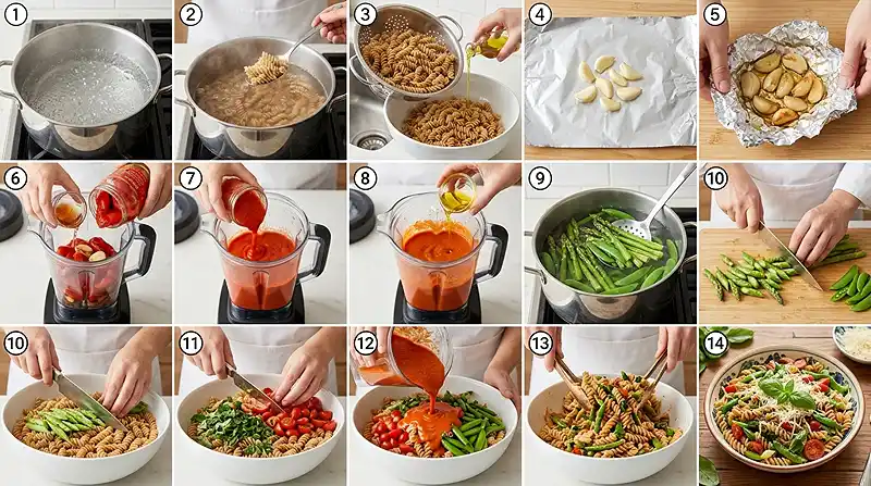 Spring Garden Pasta Salad 3 garden fresh