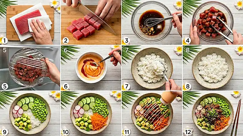 Hawaiian Poke Bowl 3 hawaiian