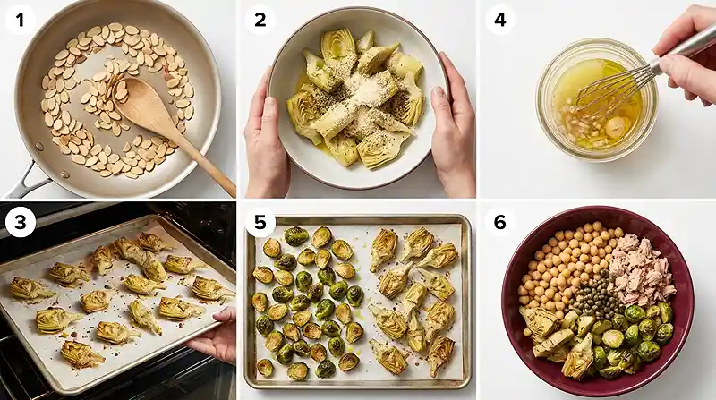 Roasted Artichoke Lemon Herb Salad 3 mediterranean