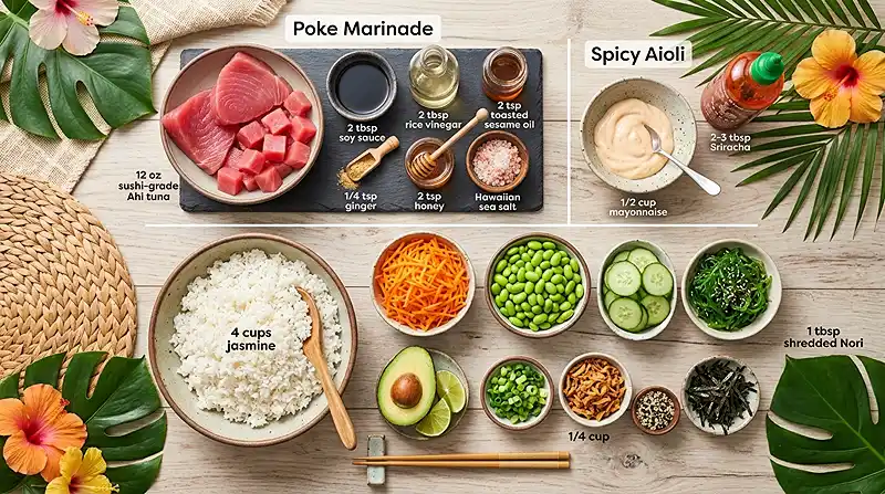 Hawaiian Poke Bowl 2 poke bowl