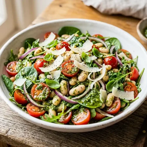 Cherry Tomato White Bean Pesto Salad 5 Cherry Tomato White Bean Pesto Salad