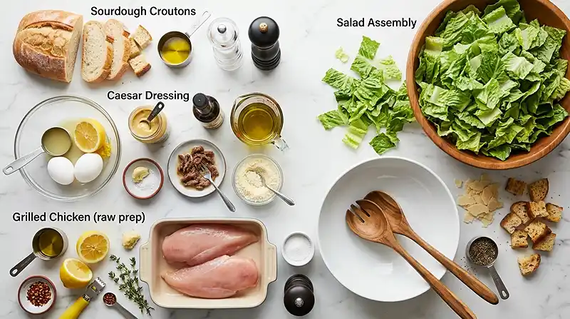 Chicken Caesar Salad with Grilled Chicken