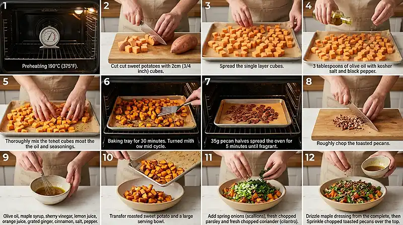 Roasted Sweet Potato with Pecan and Maple 3 Easy Roasted Sweet Potato Maple Pecan Recipe