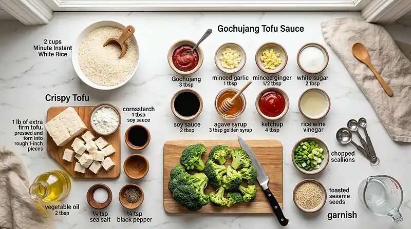 Gochujang Tofu Rice Bowl