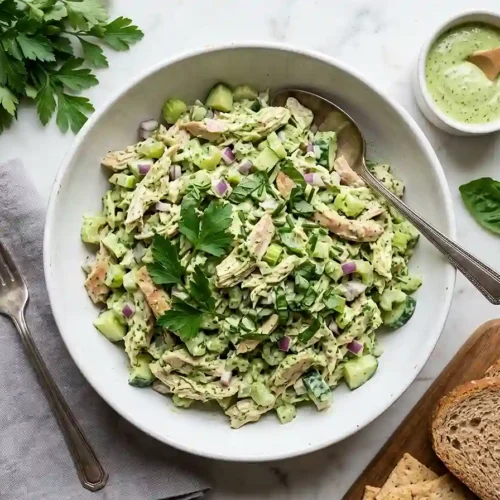 Green Goddess Chicken Crunch Salad 5 Green Goddess Chicken Crunch Salad